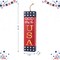 Set of 2 24.75"H Lighted Patriotic/ Americana Wooden Firecracker Porch Decor